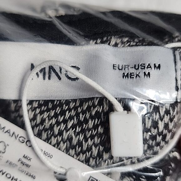 2676 NWT Mango Short tweed jumpsuit with pockets Size Medium - Picture 7 of 7